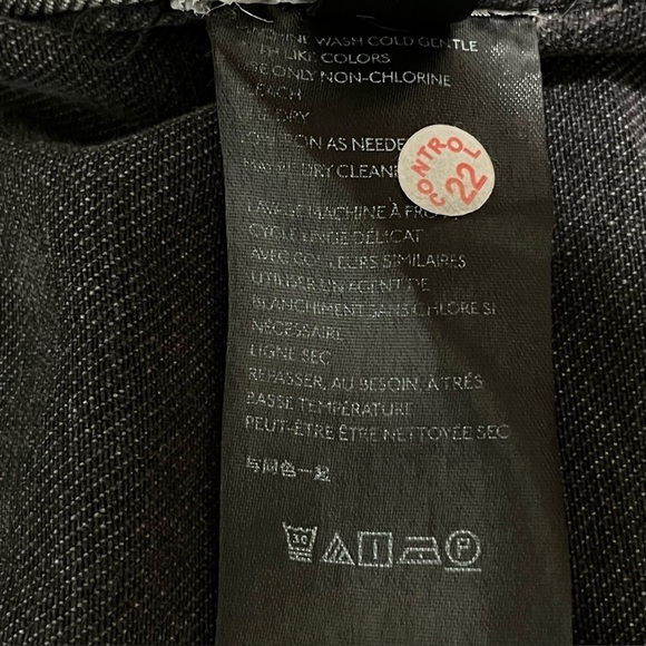 Free People Moonchild Distressed Denim Shirt Jacket Moon Dust Washed Black Small - Picture 15 of 16